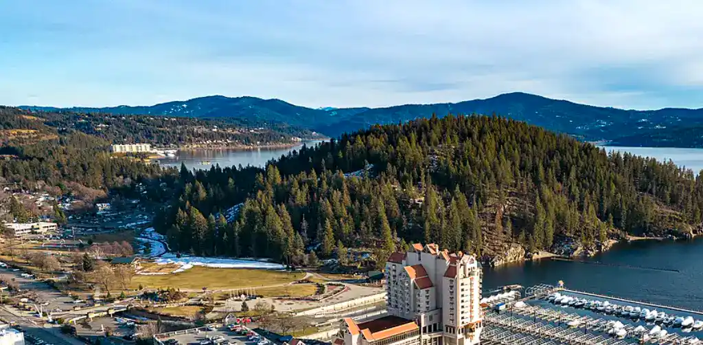 a view on Coeur d'Alene